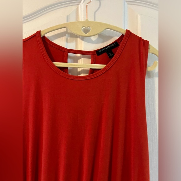 💙 4 for $40 💙 Banana Republic criss cross back Burnt Orange Sleeveless Dress - Picture 10 of 11